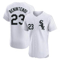 Punc C.White Sox #23 Andrew Benintendi Player White Stripe Limited Elite Home Stitched Jerseys