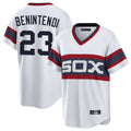 Punc C.White Sox #23 Andrew Benintendi Player White T-shirt Home Game Stitched Jerseys