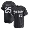 Punc C.White Sox #25 Andrew Vaughn Player Black City Connect Limited Home Stitched Jerseys