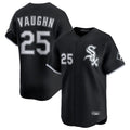 Punc C.White Sox #25 Andrew Vaughn Player Black Limited Home Stitched Jerseys