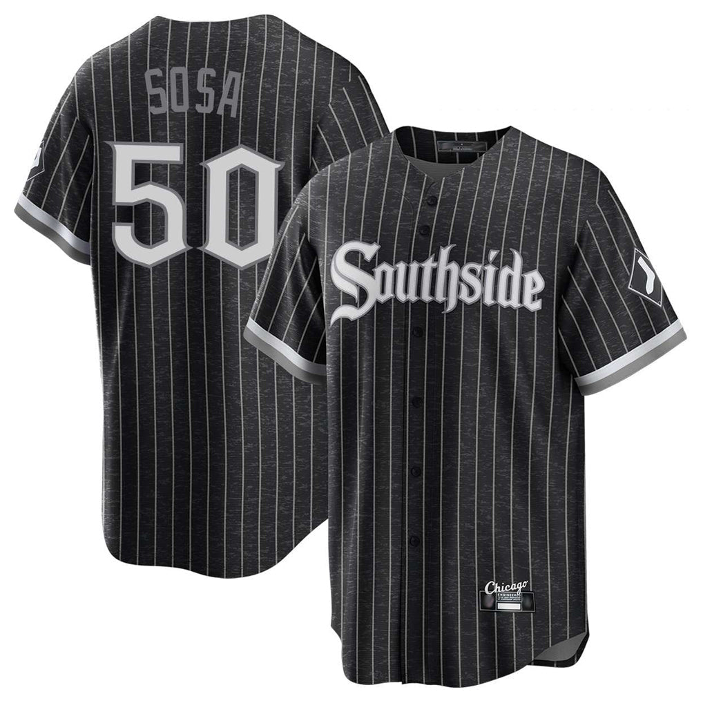 Punc C.White Sox #50 Lenyn Sosa Player Black City Connect Home Game Stitched Jerseys