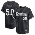 Punc C.White Sox #50 Lenyn Sosa Player Black City Connect Limited Home Stitched Jerseys