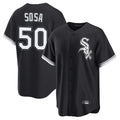 Punc C.White Sox #50 Lenyn Sosa Player Black Home Game Stitched Jerseys