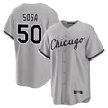 Punc C.White Sox #50 Lenyn Sosa Player Gray Home Game Stitched Jerseys