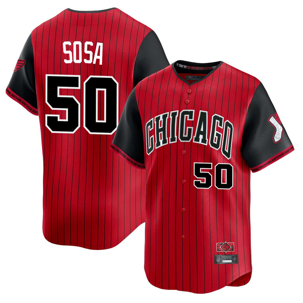 Punc C.White Sox #50 Lenyn Sosa Player Red City Connect Limited Home Stitched Jerseys