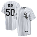 Punc C.White Sox #50 Lenyn Sosa Player White Stripe Home Game Stitched Jerseys