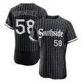 Punc C.White Sox #58 Seranthony Dom¨ªnguez Player Black City Connect Limited Elite Home Stitched Jerseys