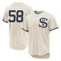 Punc C.White Sox #58 Seranthony Dom¨ªnguez Player Cream Field of Dreams Limited Elite Home Stitched Jerseys