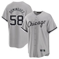 Punc C.White Sox #58 Seranthony Dom¨ªnguez Player Gray Home Game Stitched Jerseys