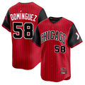 Punc C.White Sox #58 Seranthony Dom¨ªnguez Player Red City Connect Limited Home Stitched Jerseys