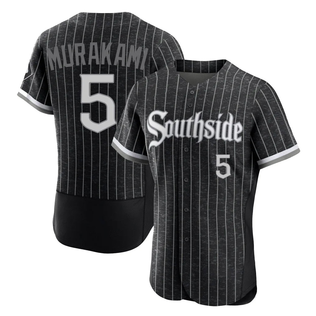 Punc C.White Sox #5 Munetaka Murakami Player Black City Connect Limited Elite Home Stitched Jerseys