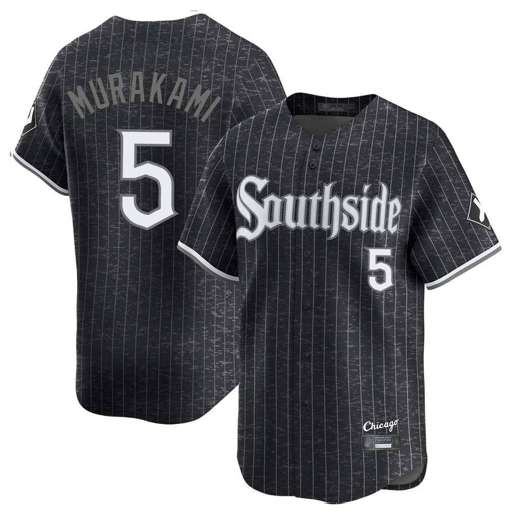 Punc C.White Sox #5 Munetaka Murakami Player Black City Connect Limited Home Stitched Jerseys