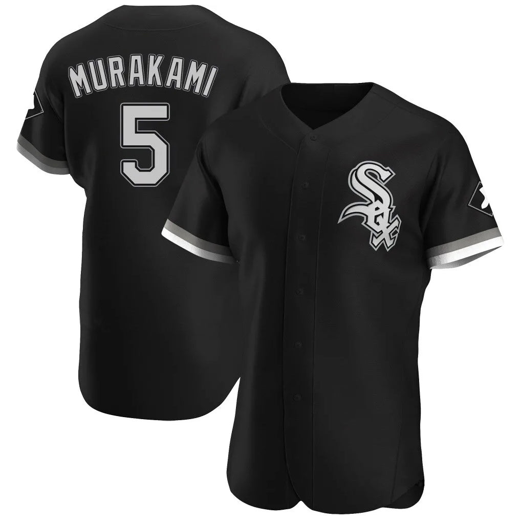 Punc C.White Sox #5 Munetaka Murakami Player Black Limited Elite Home Stitched Jerseys