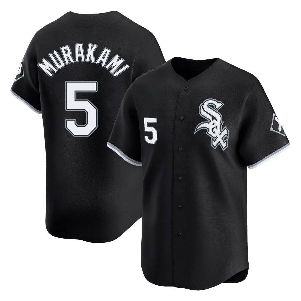 Punc C.White Sox #5 Munetaka Murakami Player Black Limited Home Stitched Jerseys