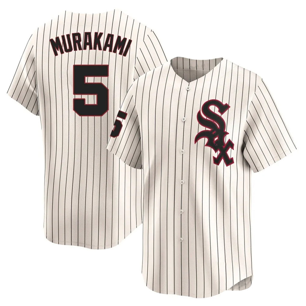 Punc C.White Sox #5 Munetaka Murakami Player Cream Cooperstown Collection Limited Home Stitched Jerseys