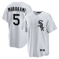 Punc C.White Sox #5 Munetaka Murakami Player White Stripe Home Game Stitched Jerseys