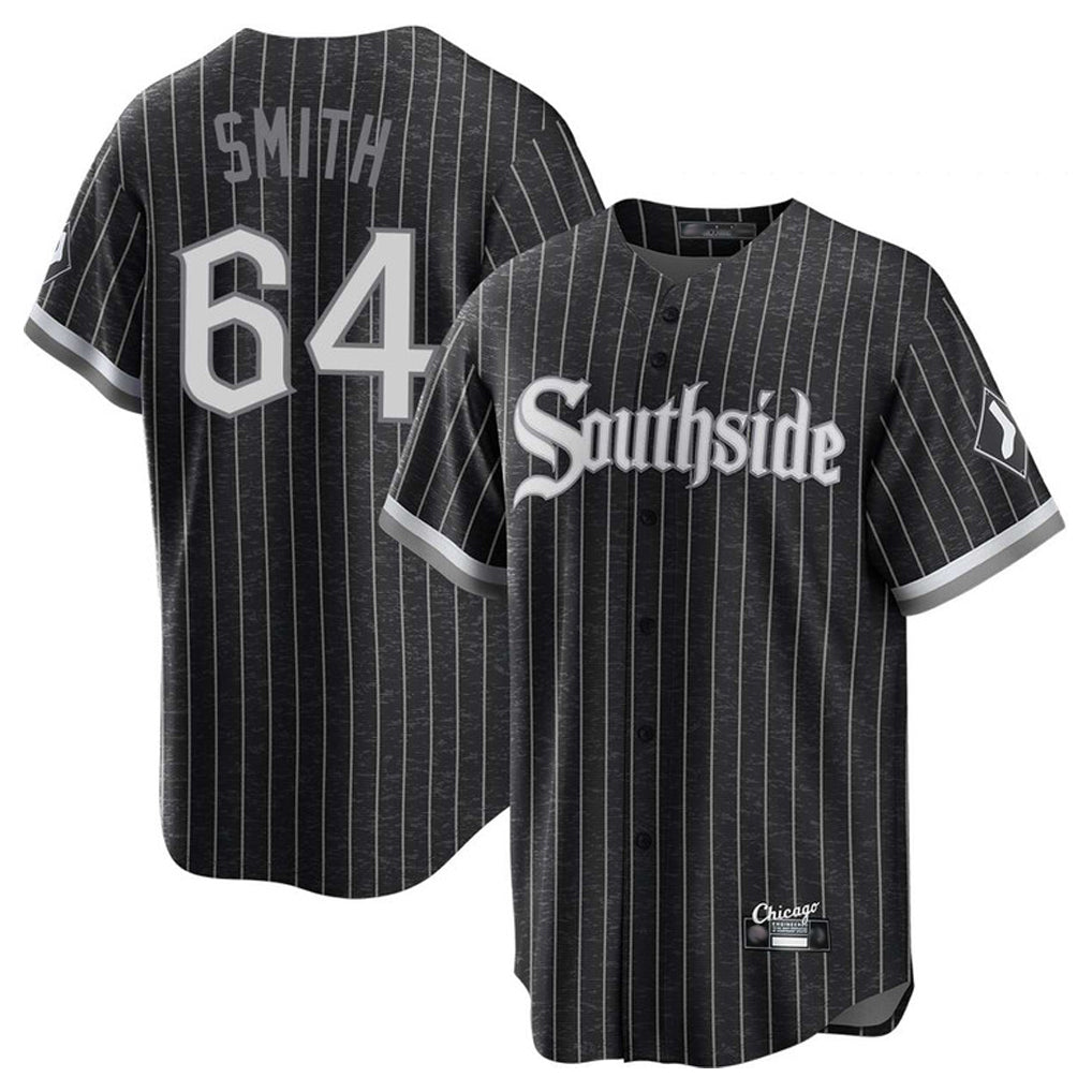 Punc C.White Sox #64 Shane Smith Player Black City Connect Home Game Stitched Jerseys