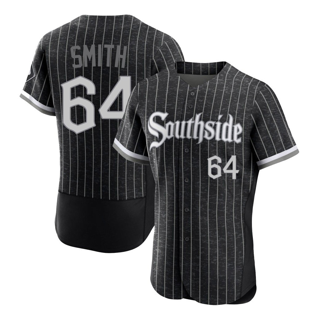 Punc C.White Sox #64 Shane Smith Player Black City Connect Limited Elite Home Stitched Jerseys