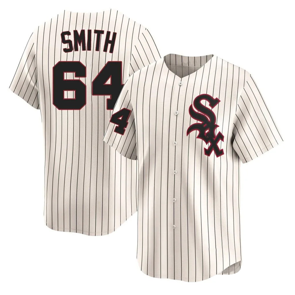 Punc C.White Sox #64 Shane Smith Player Cream Cooperstown Collection Limited Home Stitched Jerseys