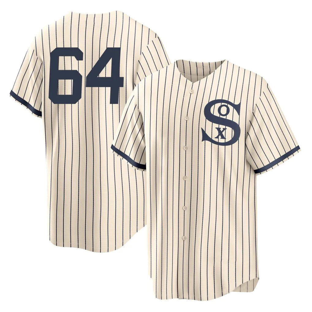 Punc C.White Sox #64 Shane Smith Player Cream Field of Dreams Home Game Stitched Jerseys