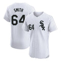 Punc C.White Sox #64 Shane Smith Player White Stripe Limited Elite Home Stitched Jerseys