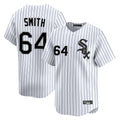 Punc C.White Sox #64 Shane Smith Player White Stripe Limited Home Stitched Jerseys