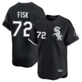 Punc C.White Sox #72 Carlton Fisk Player Black Limited Home Stitched Jerseys