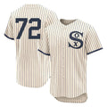 Punc C.White Sox #72 Carlton Fisk Player Cream Field of Dreams Limited Elite Home Stitched Jerseys