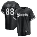 Punc C.White Sox #88 Luis Robert Jr Player Black City Connect Home Game Stitched Jerseys