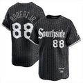Punc C.White Sox #88 Luis Robert Jr Player Black City Connect Limited Home Stitched Jerseys