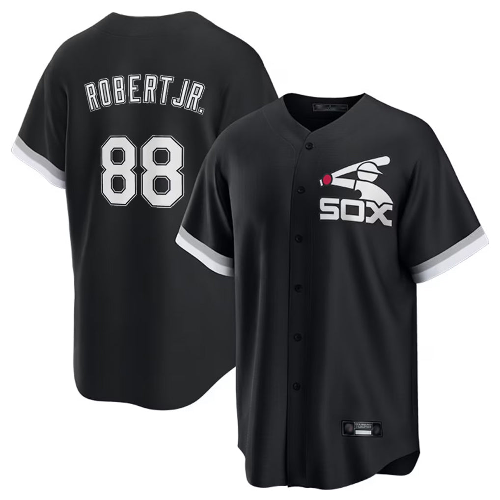 Punc C.White Sox #88 Luis Robert Jr Player Black Spring Training Game Stitched Jerseys