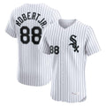 Punc C.White Sox #88 Luis Robert Jr Player White Stripe Limited Elite Home Stitched Jerseys