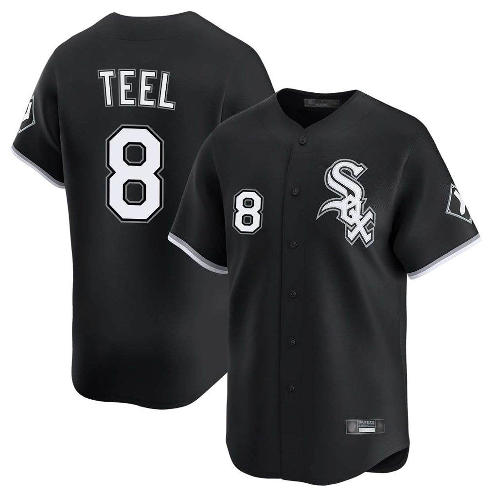Punc C.White Sox #8 Kyle Teel Player Black Limited Home Stitched Jerseys