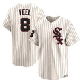Punc C.White Sox #8 Kyle Teel Player Cream Cooperstown Collection Limited Home Stitched Jerseys