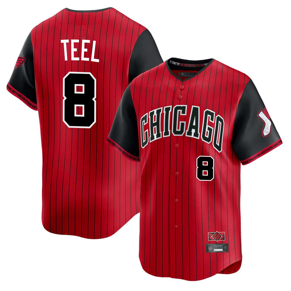 Punc C.White Sox #8 Kyle Teel Player Red City Connect Limited Home Stitched Jerseys