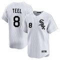 Punc C.White Sox #8 Kyle Teel Player White Stripe Limited Home Stitched Jerseys