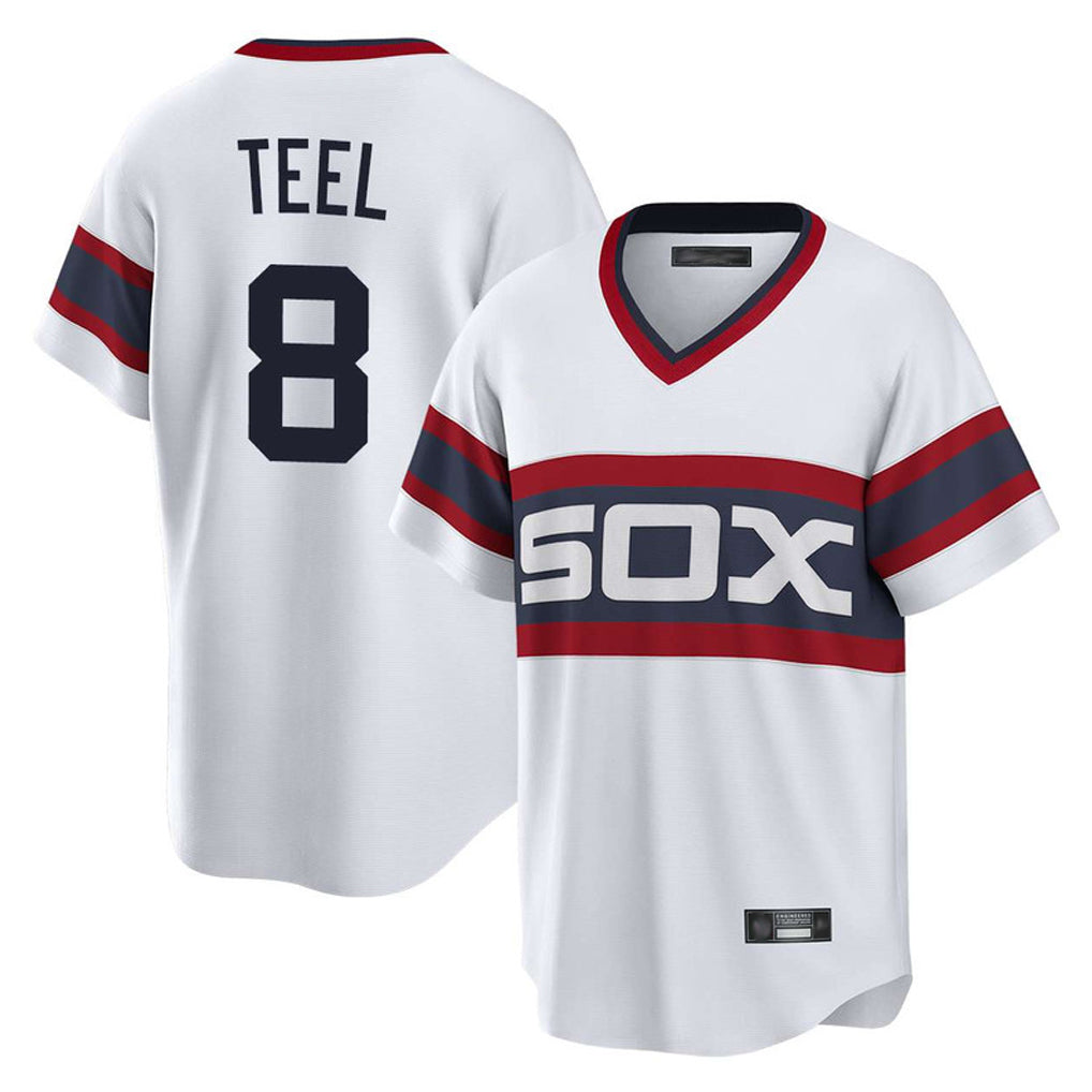 Punc C.White Sox #8 Kyle Teel Player White T-shirt Home Game Stitched Jerseys