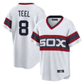Punc C.White Sox #8 Kyle Teel Player White T-shirt Home Game Stitched Jerseys