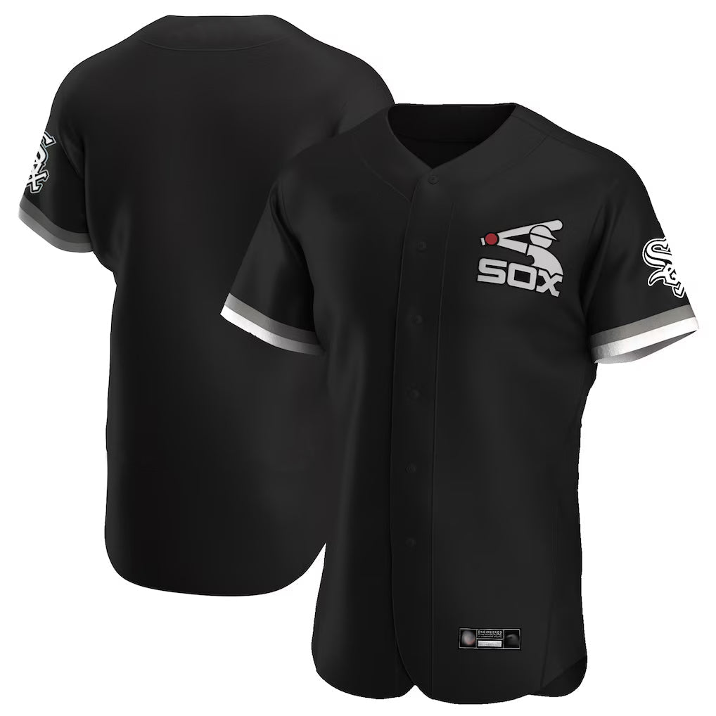 Punc C.White Sox ## White Sox Blank Player Black Limited Elite Home Game Stitched Jerseys