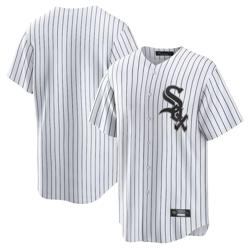 Punc C.White Sox ## White Sox Blank Player White Stripe Home Game Stitched Jerseys