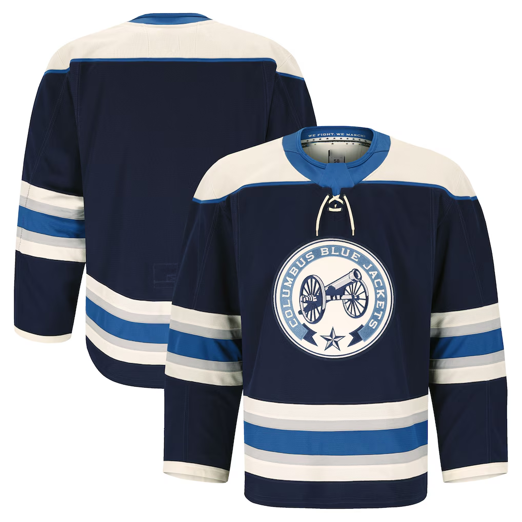 Punc CB.Jackets Navy Alternate Authentic Pro Jersey