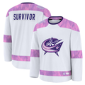 Punc CB.Jackets White Hockey Fights Cancer Survivor Practice Jersey