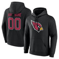 Punc Custom A.Cardinals Black Salute to Service Pullover Hoodies Any Name & Numbers Stitched Jerseys