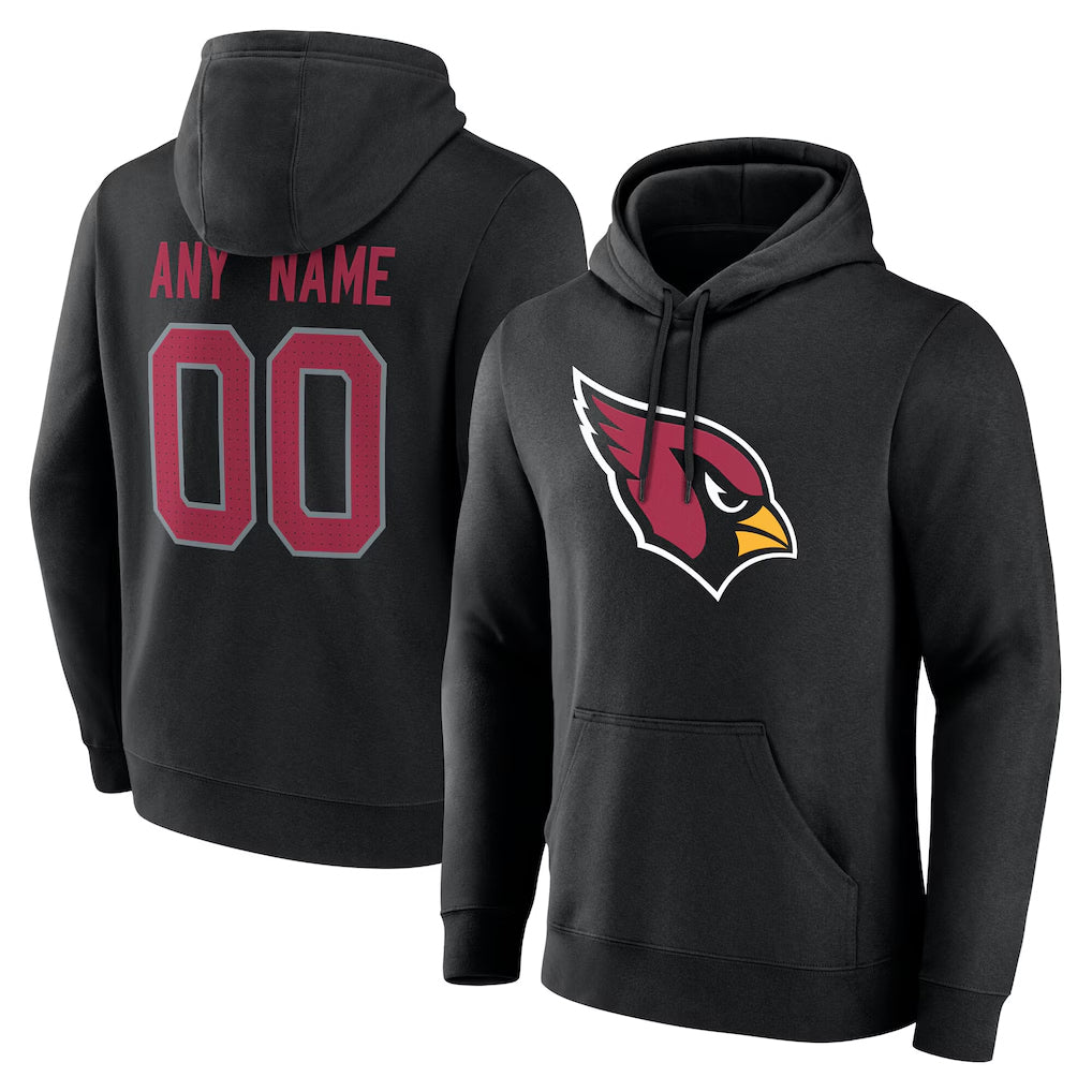 Punc Custom A.Cardinals Black Salute to Service Pullover Hoodies Any Name & Numbers Stitched Jerseys