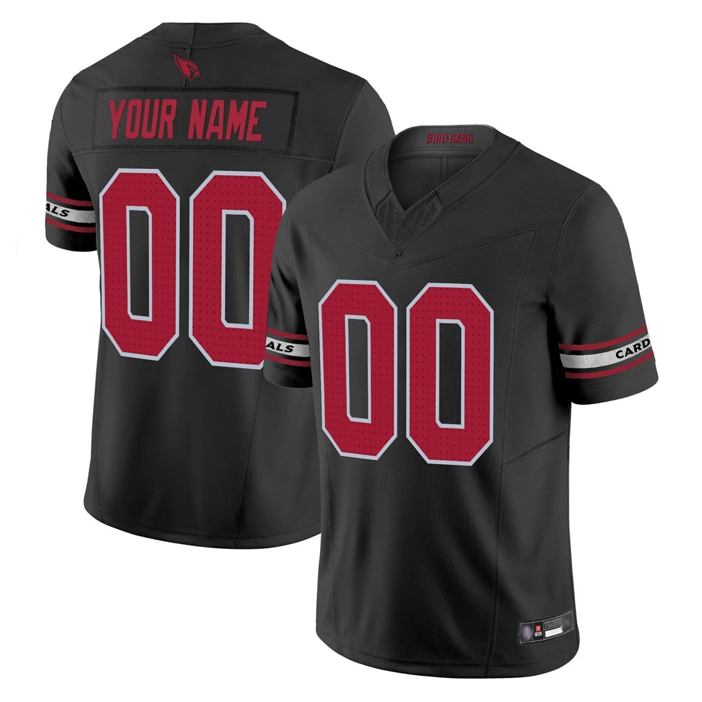 Punc Custom A.Cardinals Black Vapor F.U.S.E. Limited Home Game Stitched Jerseys