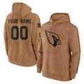 Punc Custom A.Cardinals Brown Salute To Service Limited Hoodies Any Name & Numbers Stitched Jerseys