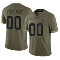 Punc Custom A.Cardinals Olive Salute To Service Limited Game Stitched Jerseys
