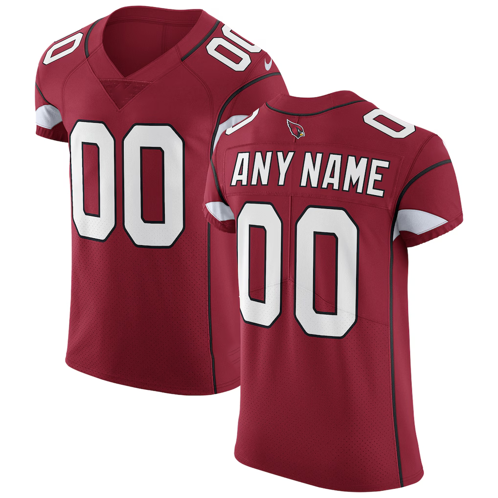 Punc Custom A.Cardinals White-Red Vapor Untouchable Elite Stitched Jerseys