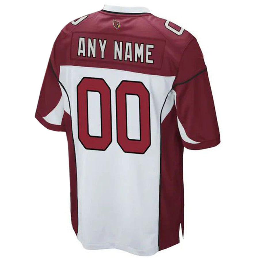 Punc Custom A.Cardinals White-Red Game Stitched Jerseys