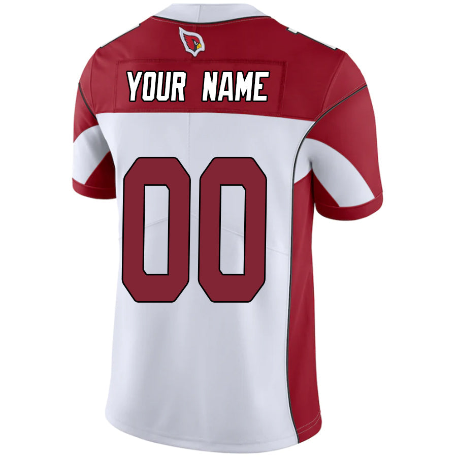 Punc Custom A.Cardinals White-Red Vapor Untouchable Elite Stitched Jerseys